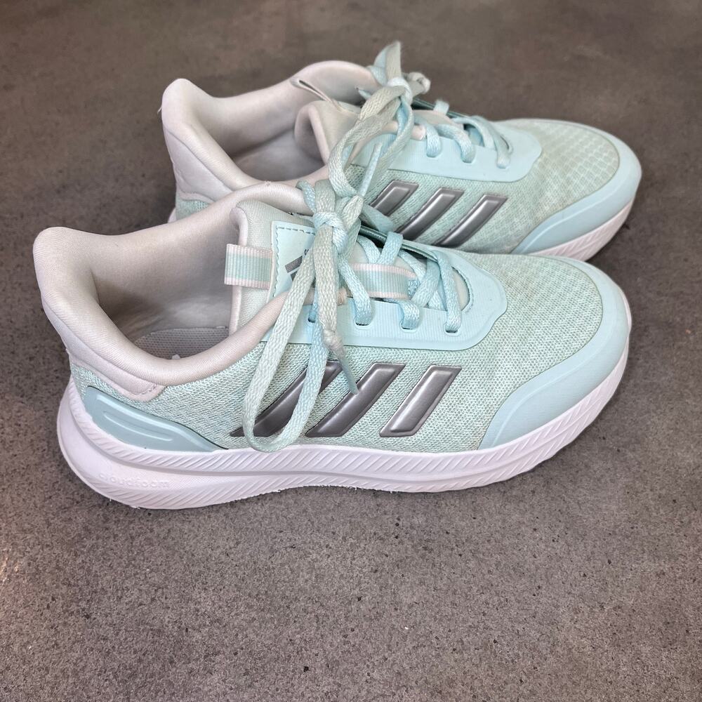 Adidas PLRPath halo mint cloudfoam sneakers youth girls size 2 shoes